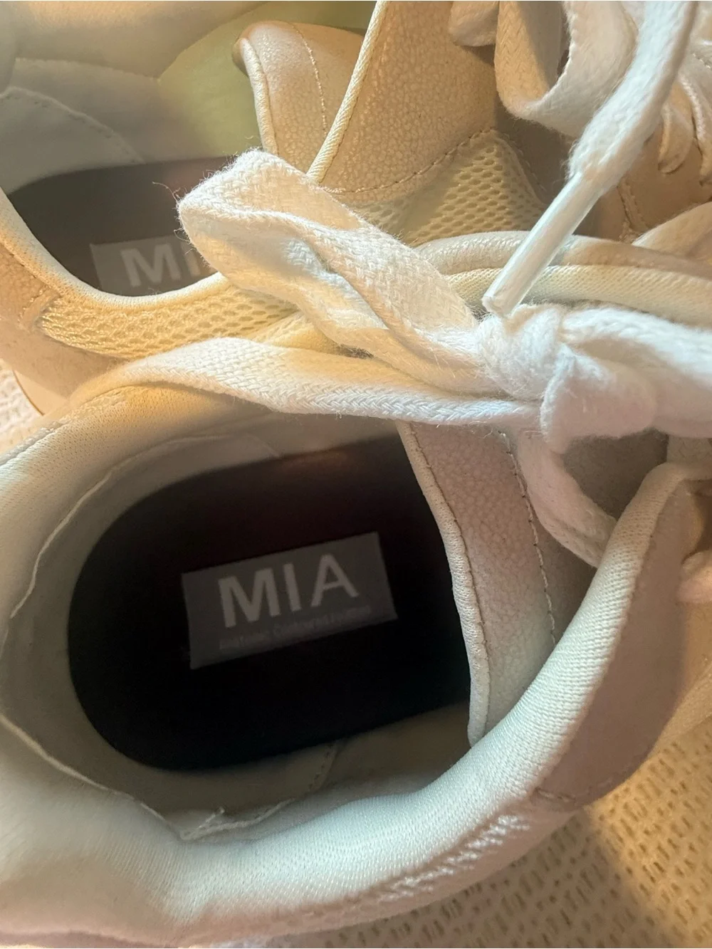 MIA Cream and White Women's Sneakers